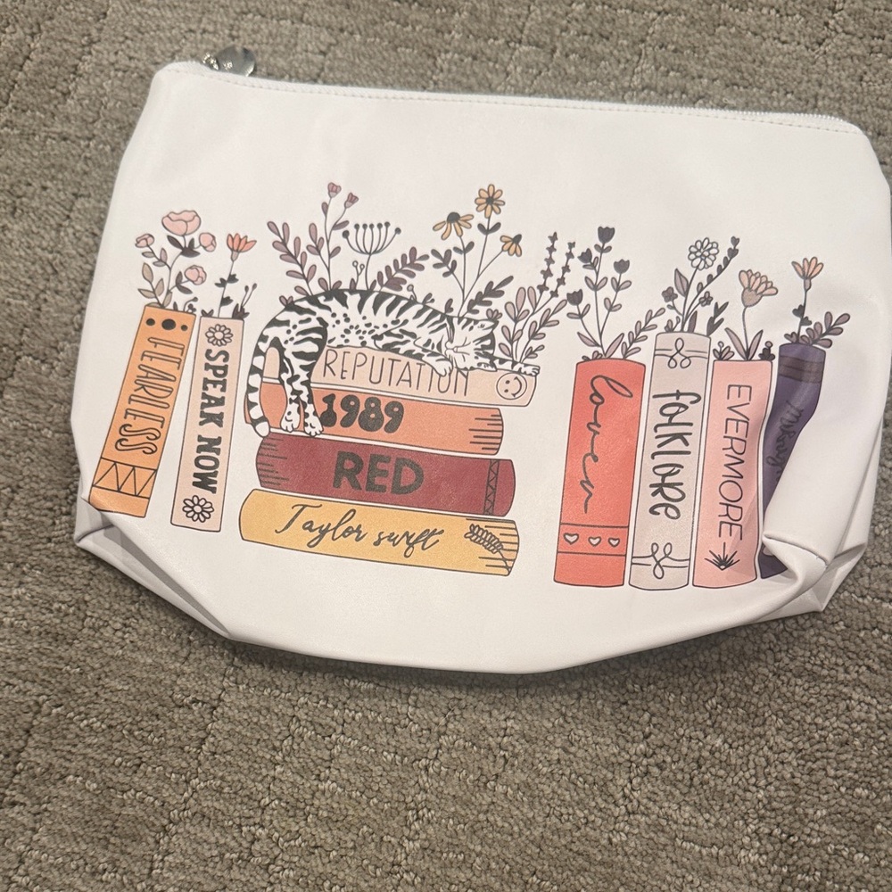 Taylor Swift Eras Floral Book Design Pouch